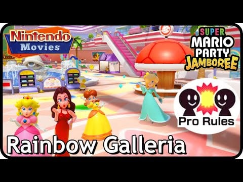 Super Mario Party Jamboree - Rainbow Galleria (Pro Rules, 4p: Rosalina vs Daisy vs Pauline vs Peach)