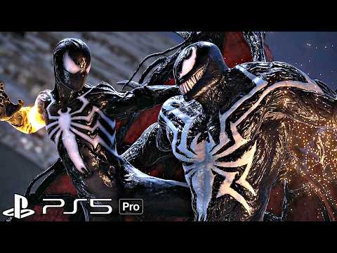 Symbiote Spider-Man vs Venom Boss Fight Scene PS5 Pro Gameplay (4K 60FPS)