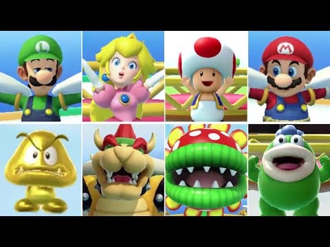 Super Mario Party Jamboree - All Passengers (Koopa Paratroopa Taxi)