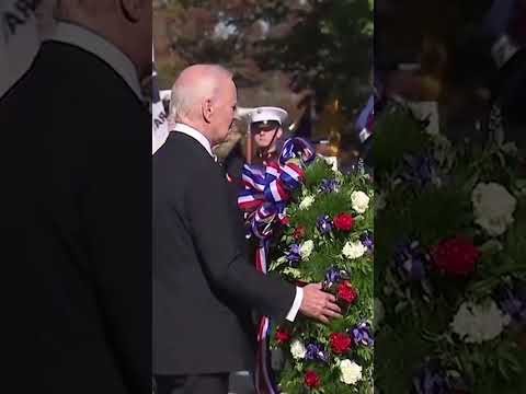 Joe Biden lays wreath in honor of Veterans Day