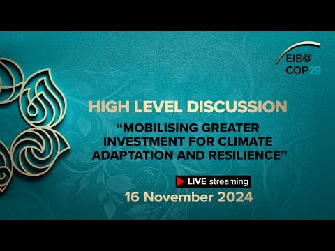 Mobilising greater investment for climate adaptation and resilience