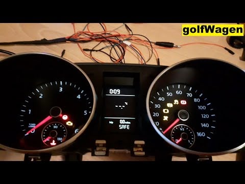 VW Golf 6 Instrument cluster pinout bench connect