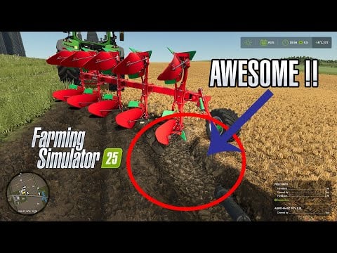 FS25: NEW 3D Plowing Terrain, Realistic Mud &amp; Tracks, and Cultivating !