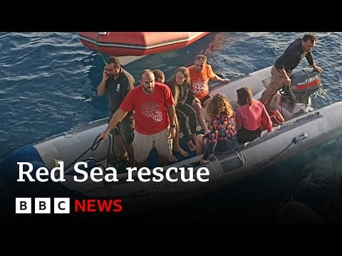 Five survivors found after Red Sea tourist boat sinks | BBC News