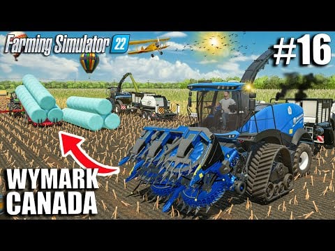 I used CUSTOM TRACKED NEW HOLLAND to turn 2.000.000L Maize into Silage | Farming Simulator 22