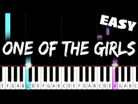 The Weeknd, JENNIE, Lily-Rose Depp - One Of The Girls - EASY Piano Tutorial