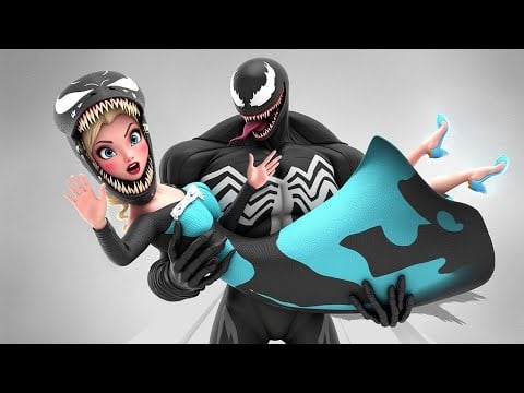 Frozen Elsa - Venom Trasformation