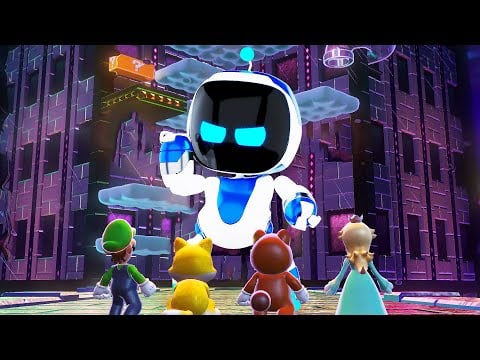 What Happens when Astrobot is the Final Boss in Super Mario 3D World? (HD)