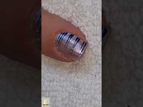 Glitter Nail Art | Icy Gradient Winter Nails | #naildesign