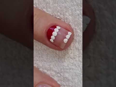 Santa Claus Nail Art Tutorial | Christmas Nails 2024 | #naildesign