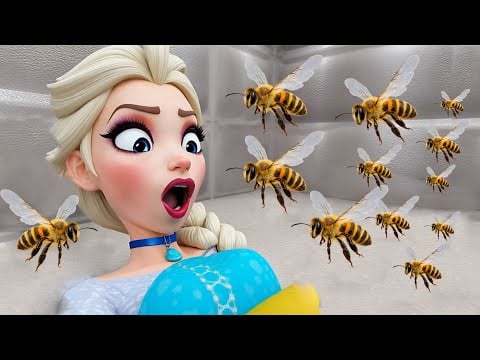 Frozen Elsa - Bees Attack!