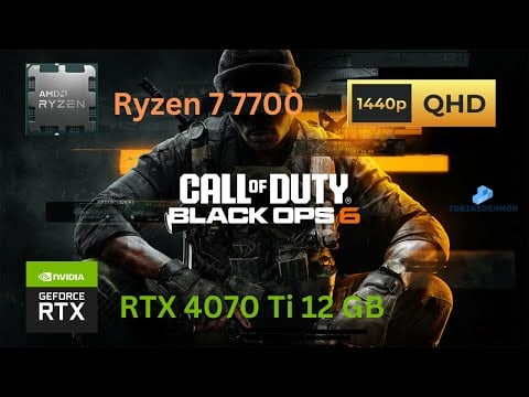 Call of Duty: Black Ops 6 - Ryzen 7 7700 + RTX 4070 Ti 12 GB - Extreme preset - DLAA - 1440p60