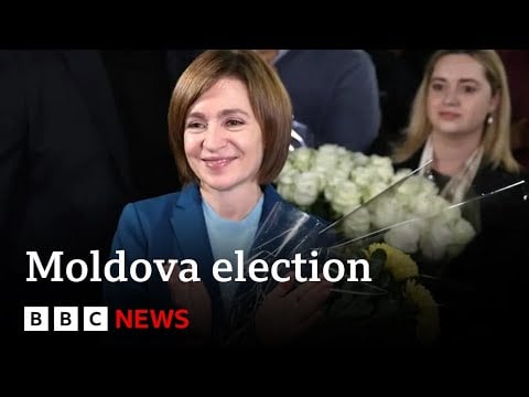 Moldova President Maia Sandu claims election victory despite alleged Russian meddling | BBC News