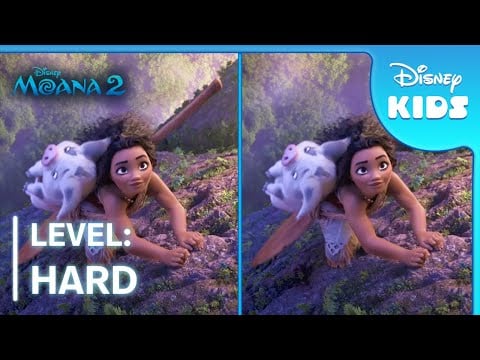 Spot the Difference | Level: HARD | Moana 2 | Disney Kids