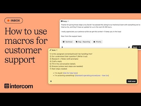 How to use macros for customer support