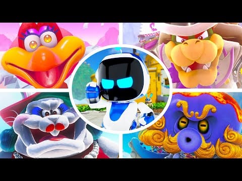 Can Astro Bot beat every Boss in Super Mario Odyssey? (HD)