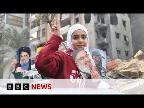 Civilians returning home to southern Lebanon after ceasefire | BBC News