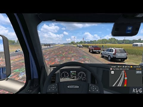 American Truck Simulator - Amarillo to Fort Worth - Texas Gameplay (PC UHD) [4K60FPS]