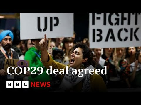 $300bn cash deal agreed at COP29 to help poorer countries fight climate change | BBC News