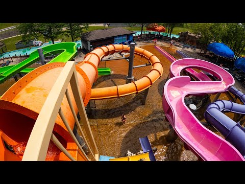 Caribbean Cove Water Slides at Hurricane Harbor Rockford IL