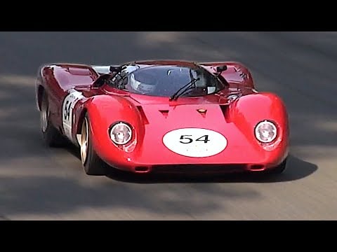 The 11.000rpm 3.0 V12 powered 1969 Ferrari 312P incredible Engine Sound | Start up, warm up &amp; More!