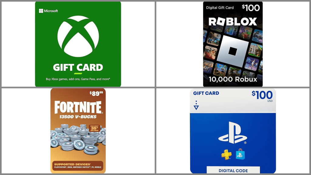 Grab these PS, Xbox, Fortnite, and Roblox gift cards on sale right now