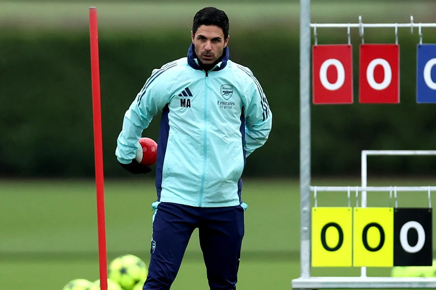 Arsenal have SEVEN key players missing from training in major blow for Mikel Arteta