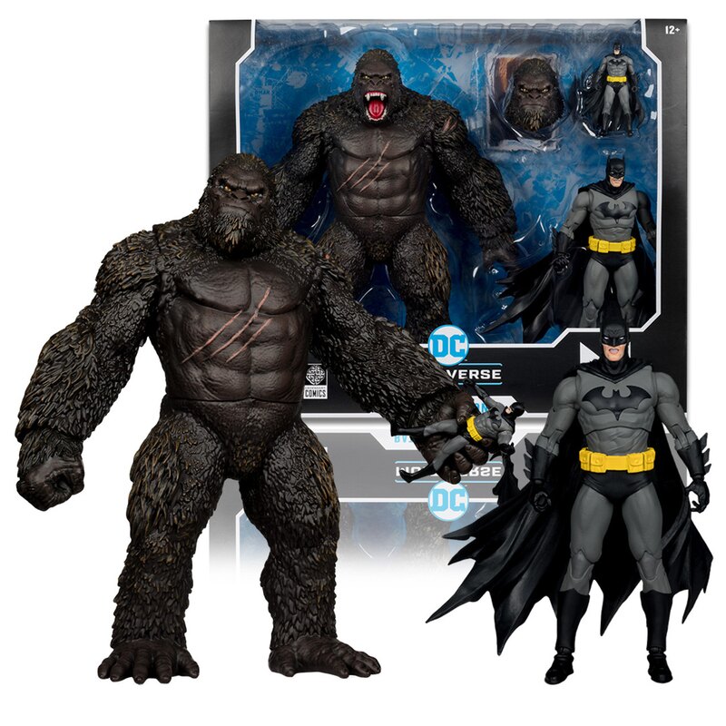 Pre-order Alert: McFarlane Toys DC Multiverse Justice League vs Godzilla vs Kong: Batman vs Kong 2-Pack