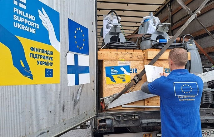 Finland sends 68 truckloads material to Ukraine in June-Nov