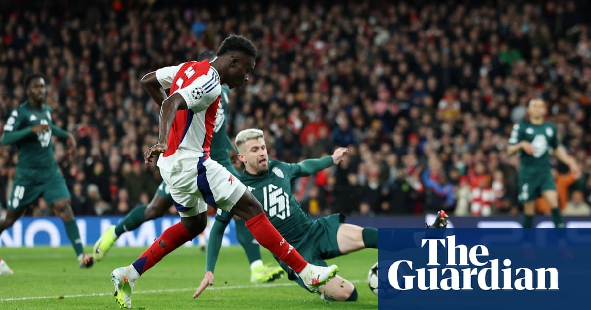 Saka inspires Arsenal to beat Monaco and boost automatic qualification hopes