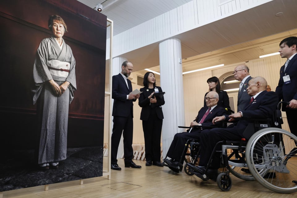 A-bomb survivor experiences on display in Oslo after Nobel prize win