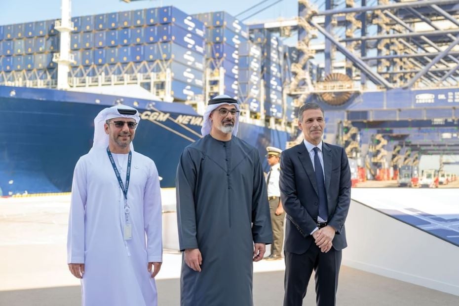 Abu Dhabi Crown Prince inaugurates CMA Terminals Khalifa Port