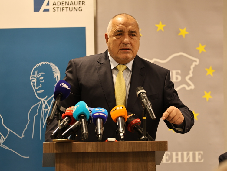 GERB Leader Borissov Attends Conference in Plovdiv