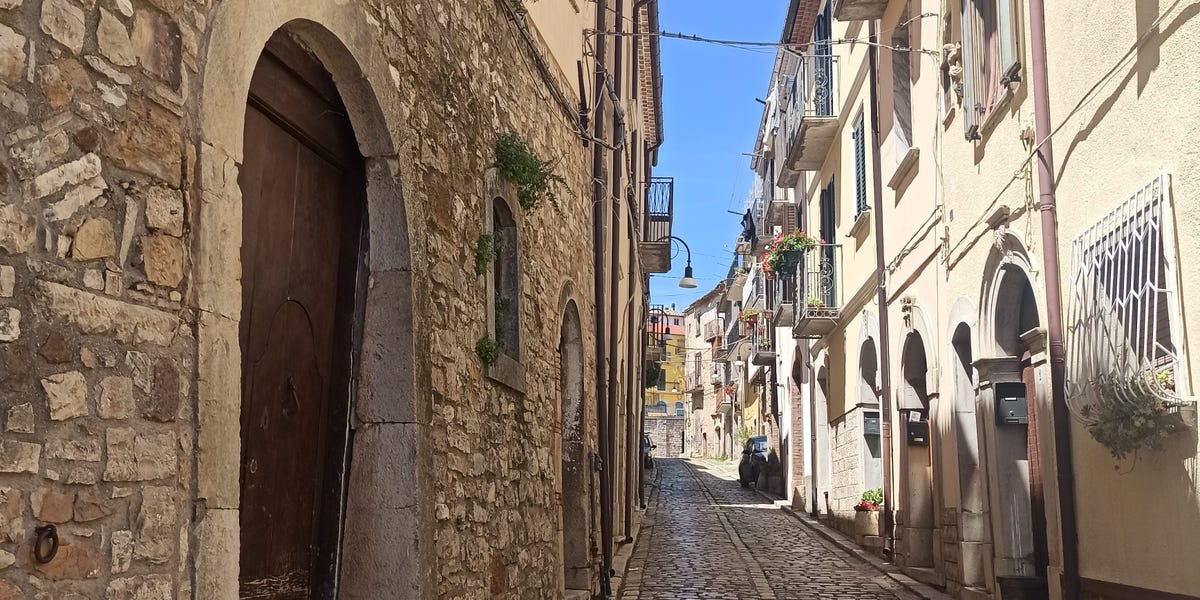 My husband and I moved to a small Italian town with $1 homes. We were anxious it would be a lifeless place but were pleasantly surprised.