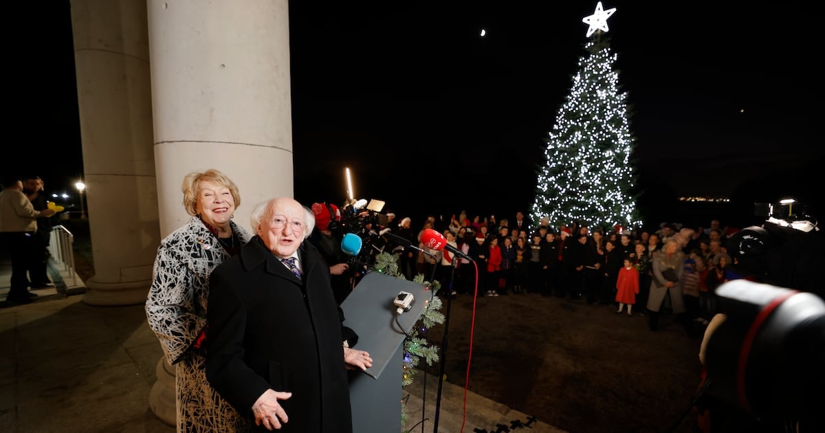 President Higgins raises suffering of people living through homelessness, war and displacement in final Christmas message