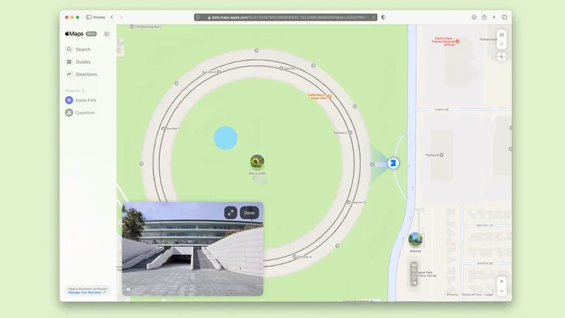 Apple Maps si aggiorna sul Web con il supporto a Look Around