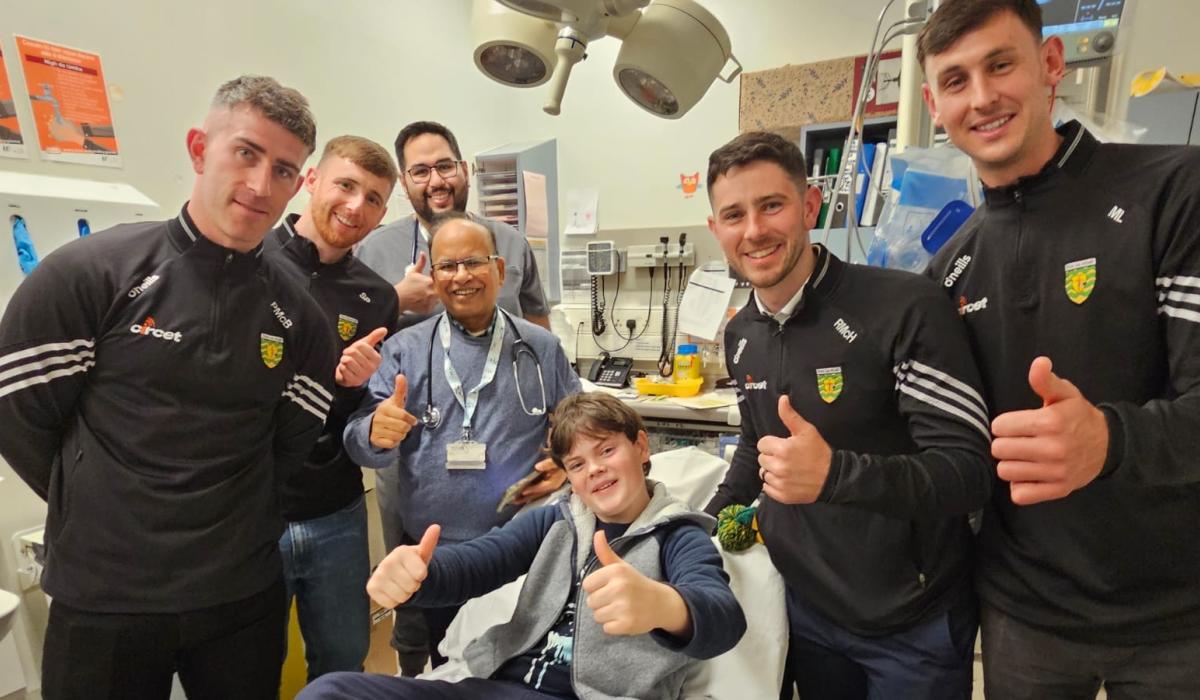 In pictures: Donegal players bring Christmas joy at Letterkenny University Hospital