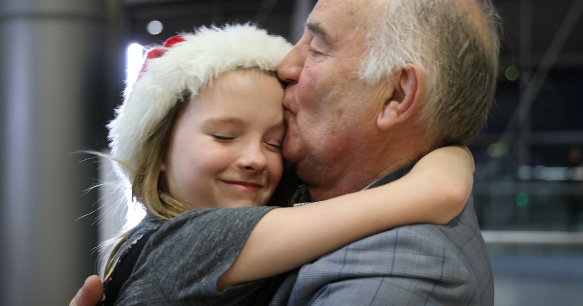 Hugs, tears and joy at the airport as the Dublin of Christmas returns comes to life