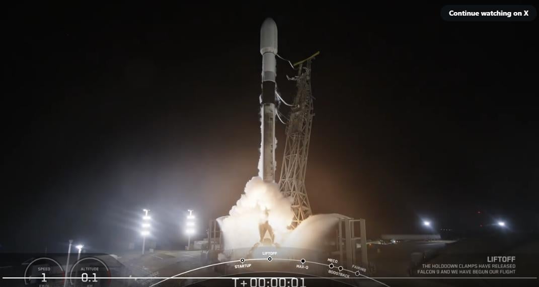 (2nd LD) S. Korea launches 3rd spy satellite into orbit with SpaceX Falcon 9