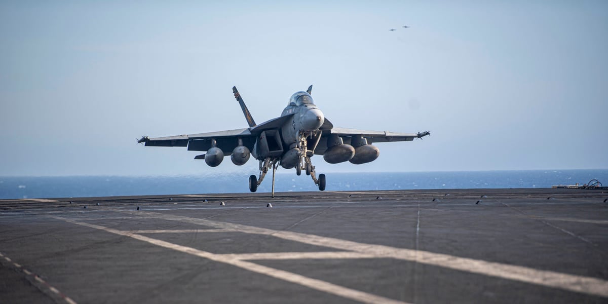 A US Navy missile cruiser shot down a Super Hornet over the Red Sea in an apparent 'friendly fire' incident