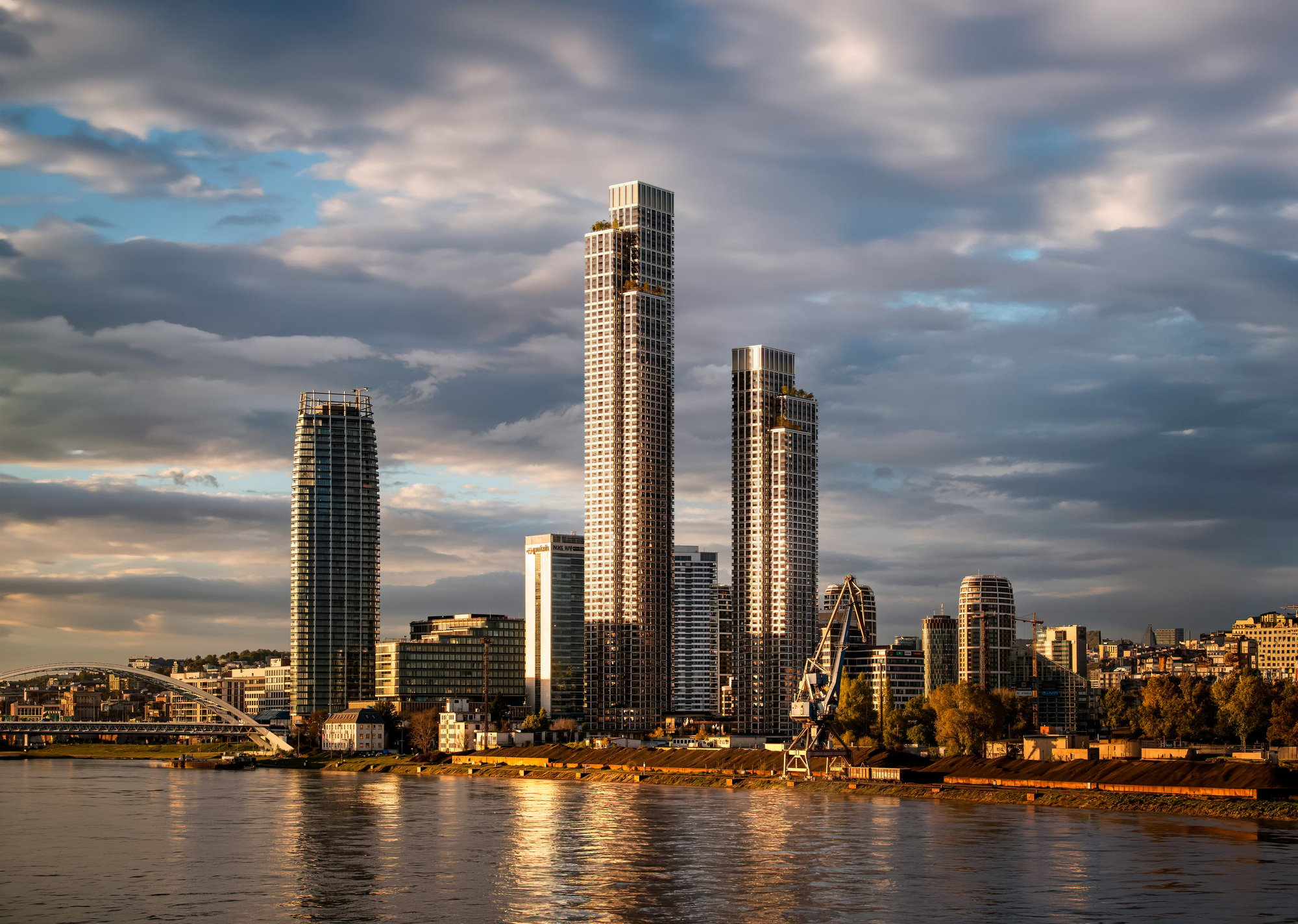 KCAP Designs Two Skyscrapers in Bratislava, Slovakia