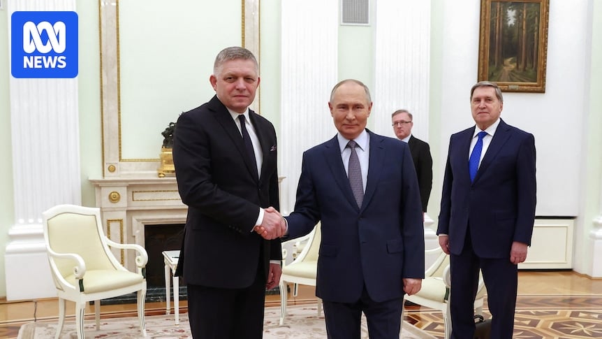 Slovak PM visits Putin at Kremlin, hours after Russia threatens Ukraine