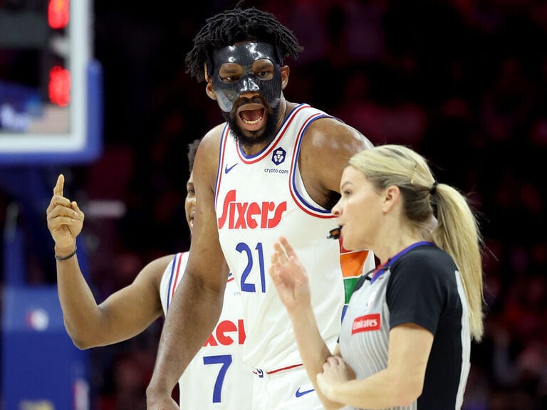 Embiid ejected from 76ers win for arguing charge involving Wembanyama