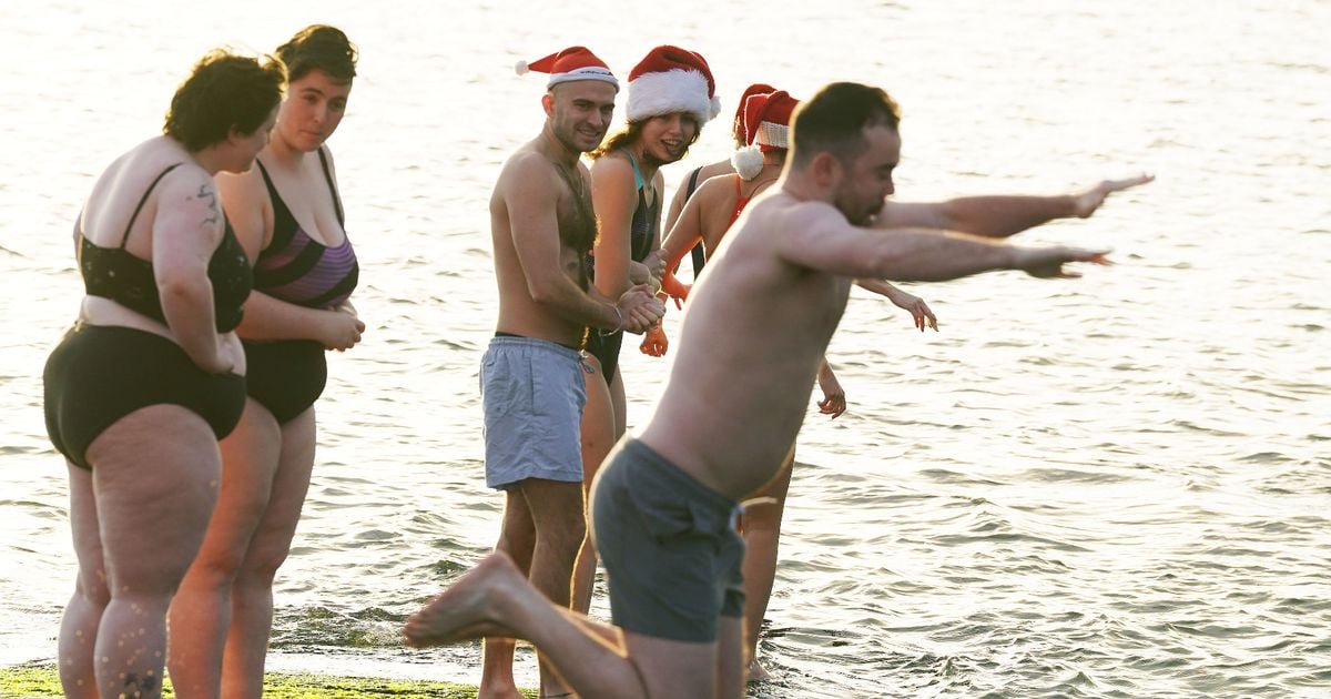 Hundreds brave the cold weather to take on Christmas Day swims across Ireland