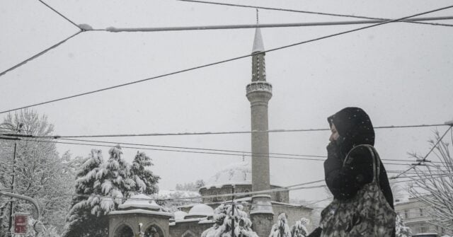 Tens of Thousands Left Without Power Amid Snowstorm in the Balkans