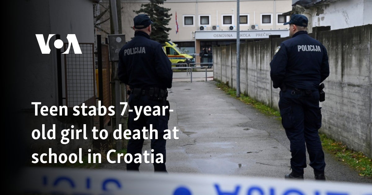 Teen stabs 7-year-old girl to death at school in Croatia