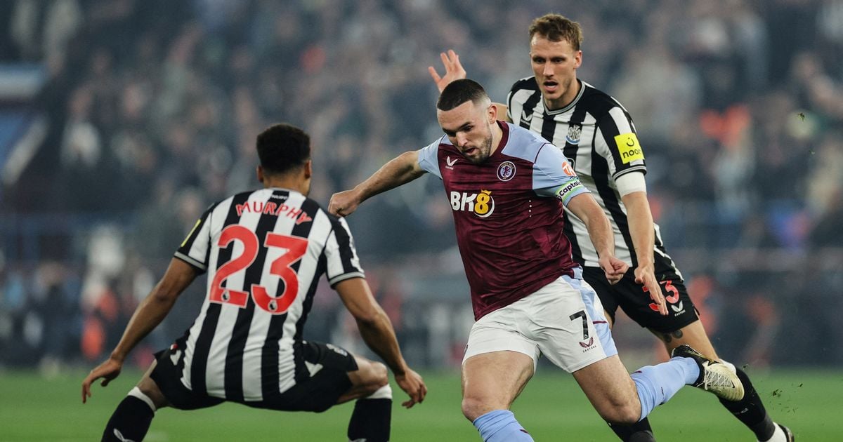 What time and TV channel is Newcastle United v Aston Villa on today in the Premier League?