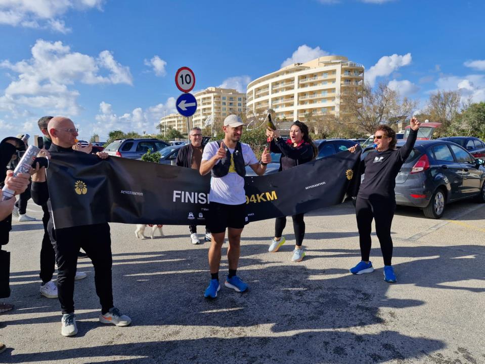 294km in 168 hours: Luca Zarb completes seven marathons in seven days in aid of Hospice Malta