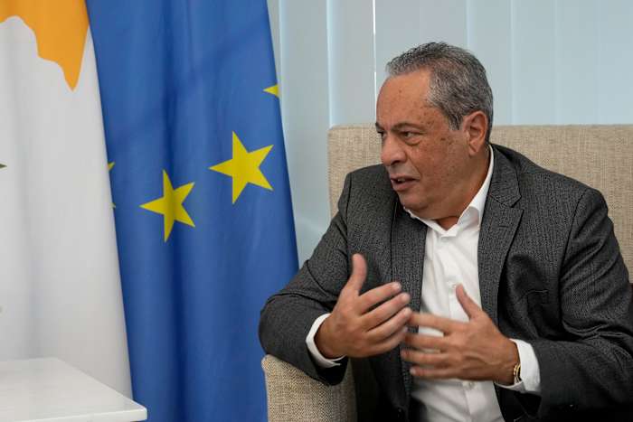 Boosting Cyprus' defense is key so close to the war-wracked Mideast, defense minister says