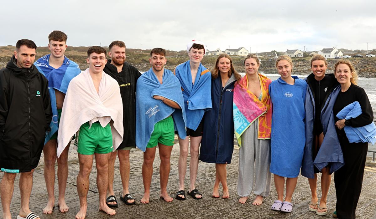 In pictures: Swimmers make a Christmas splash at Creevy